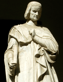 Napoli, statua di Pier delle Vigne