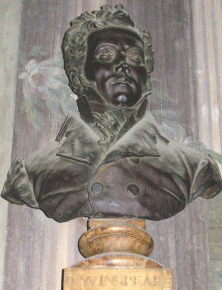 Napoli - busto del  barone Davide Winspeare