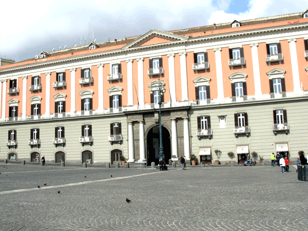 Napoli - la dimora del ministro Acton  nel 1798 